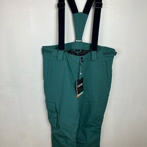 Yeefine Men's Ski waterproof Bib Pants Size Large